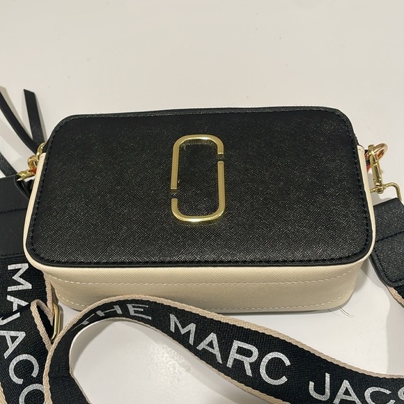Marc Jacobs “The Snapshot Bag” Black, Orange & Cream—BEAUTIFUL!! Like New!! - Picture 4 of 14